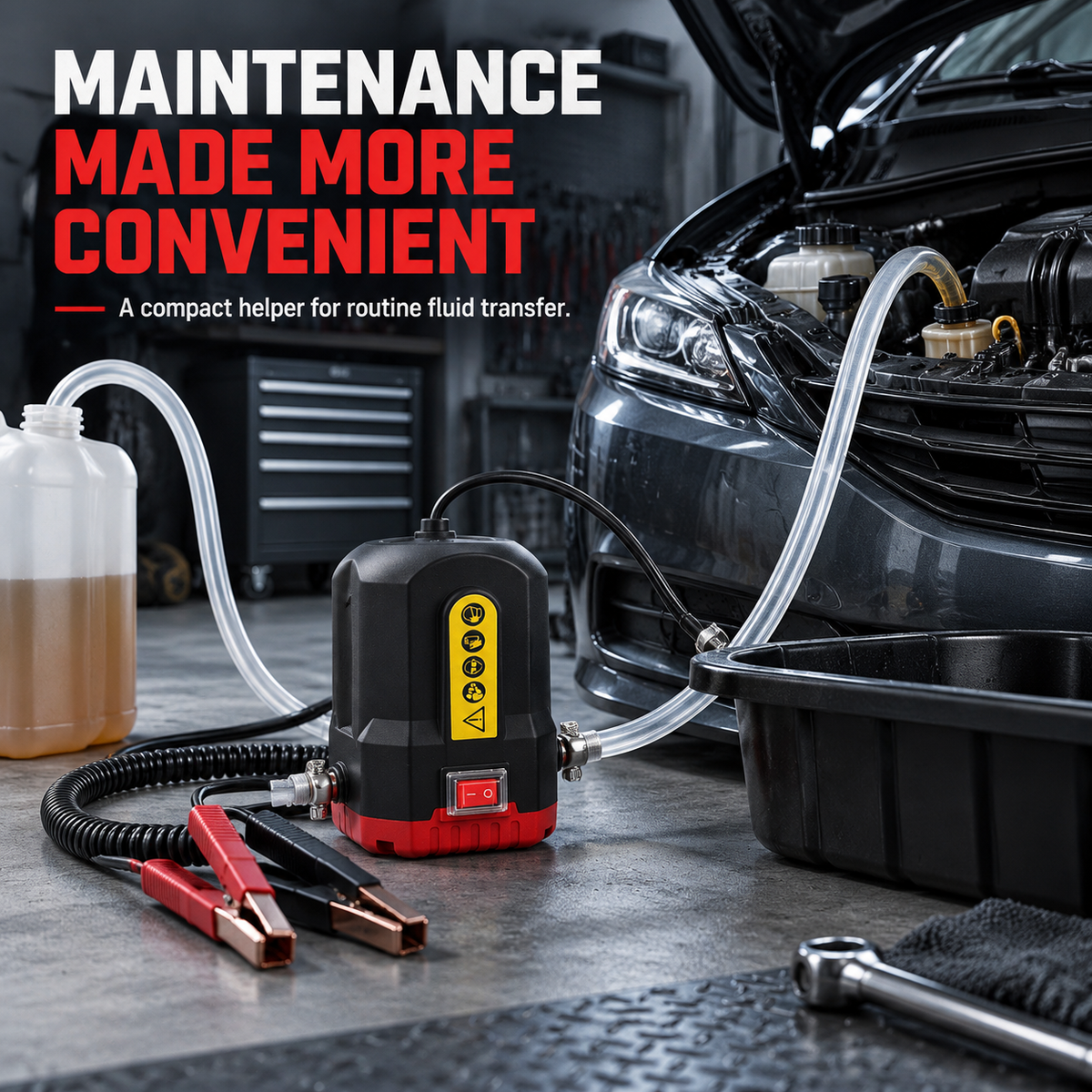 🔧 Portable 12V Electric Oil Transfer Pump Kit