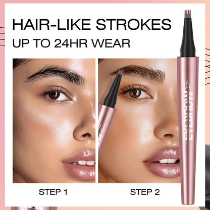 🖌️ Waterproof Micro-Fork Brow Pencil – Natural Hair-Like Brows