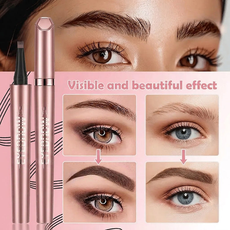 🖌️ Waterproof Micro-Fork Brow Pencil – Natural Hair-Like Brows