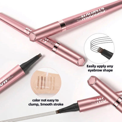 🖌️ Waterproof Micro-Fork Brow Pencil – Natural Hair-Like Brows