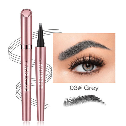 🖌️ Waterproof Micro-Fork Brow Pencil – Natural Hair-Like Brows