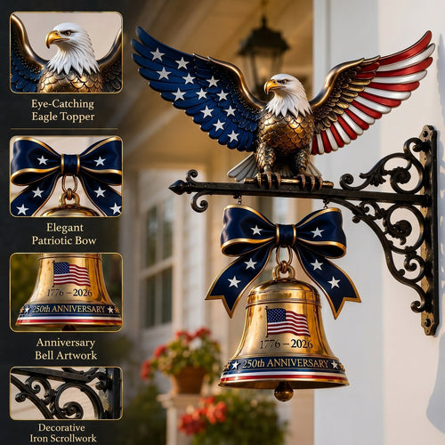 🔥 Ring in the Semiquincentennial: 1776-2026 "Spirit of Liberty" Eagle Bell