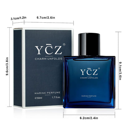 🎉Ycz Midnight Marine Eau de Parfum for Men, 1.7 Fl Oz