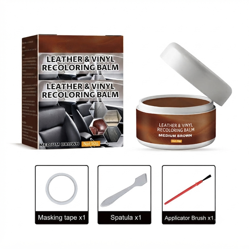 🛋️ Magic Leather Repair Paste – Restore Color & Fix Scratches on Couches, Car Seats & Bags