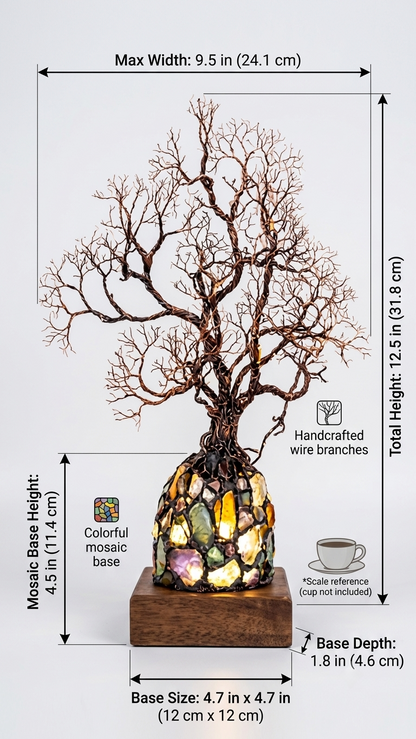 ✨ Healing Crystal Tree Lamp, Attract Positive Energy & Calm Your Home Space