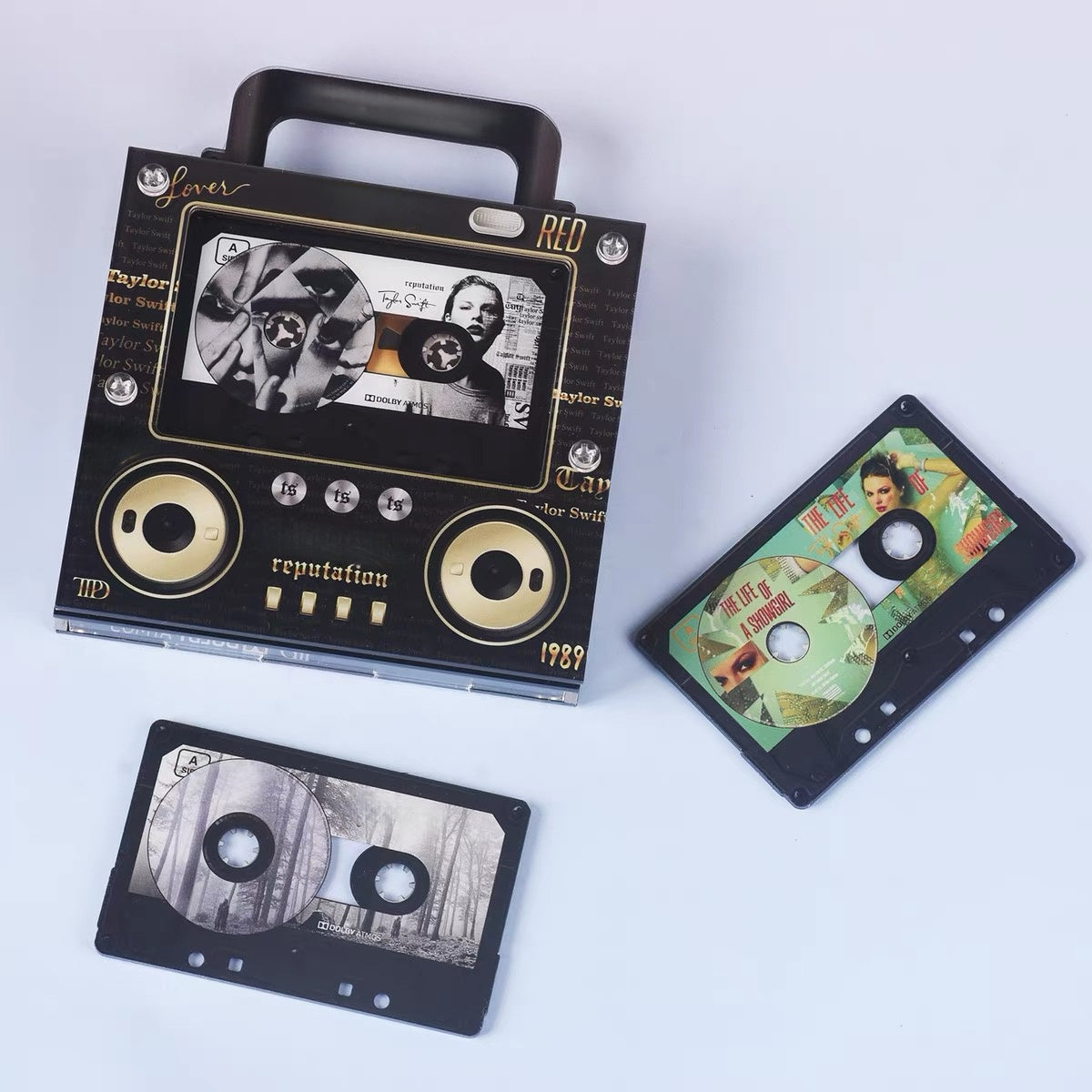 🔥Retro Speaker NFC Cassette Fridge Magnet🃏📻-Play classic music via magnetic scene cards 🎶✨