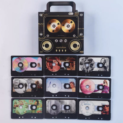 🔥Retro Speaker NFC Cassette Fridge Magnet🃏📻-Play classic music via magnetic scene cards 🎶✨