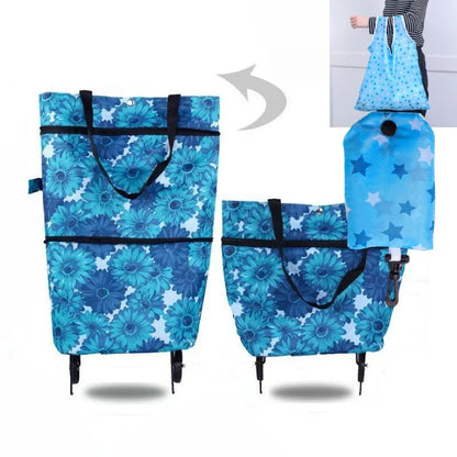 2-in-1 Foldable Shopping Cart