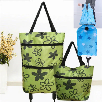 2-in-1 Foldable Shopping Cart