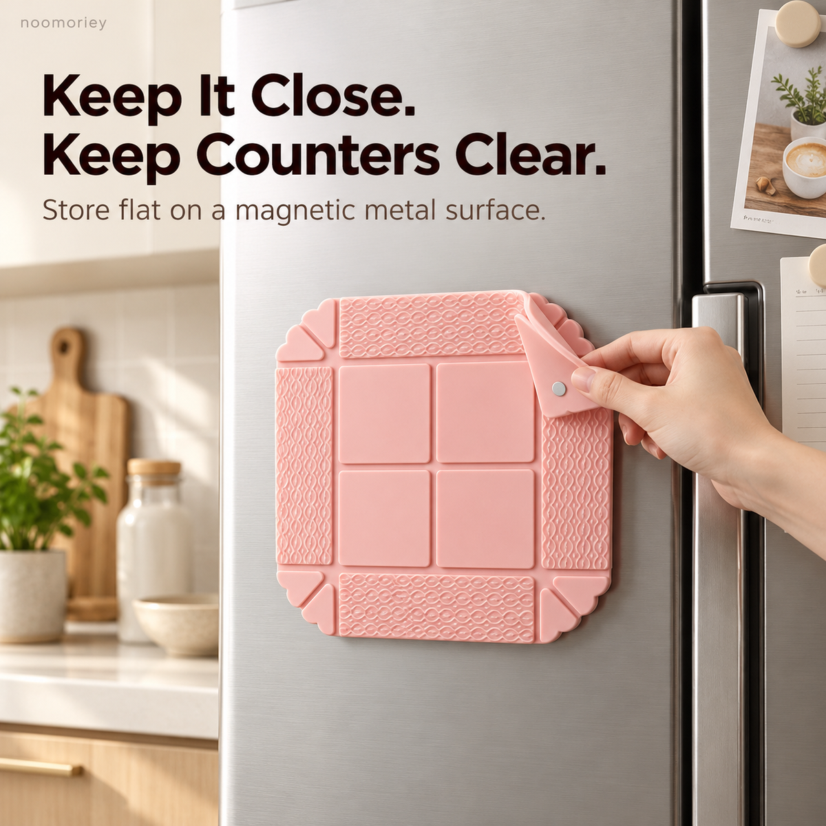 ✨ 3-in-1 Magnetic Foldable Silicone Tray – Organizer, Trivet & Everyday Catchall