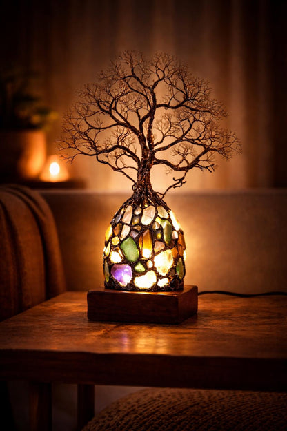 ✨ Healing Crystal Tree Lamp, Attract Positive Energy & Calm Your Home Space