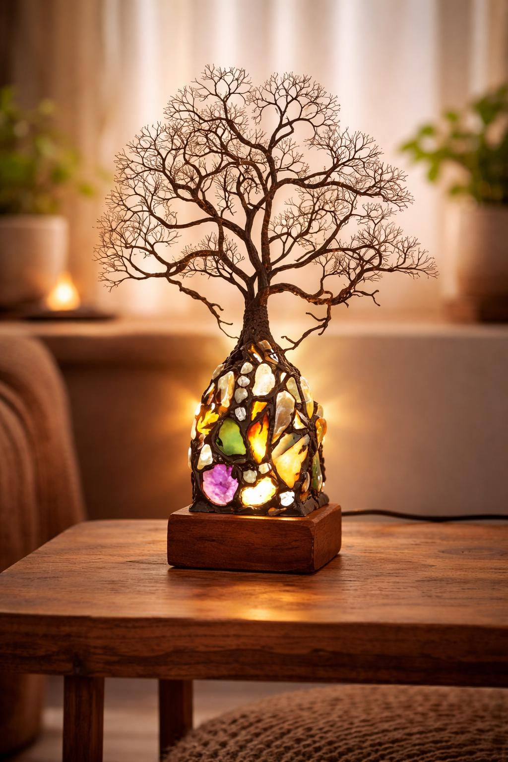 ✨ Healing Crystal Tree Lamp, Attract Positive Energy & Calm Your Home Space