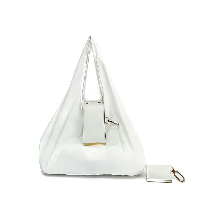 👜 Foldable Keychain Tote Bag ✨ | 🛍️ Portable Reusable Shopping Bag 💕 Compact, Lightweight & Easy to Carry 🔑