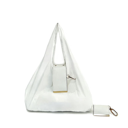 👜 Foldable Keychain Tote Bag ✨ | 🛍️ Portable Reusable Shopping Bag 💕 Compact, Lightweight & Easy to Carry 🔑