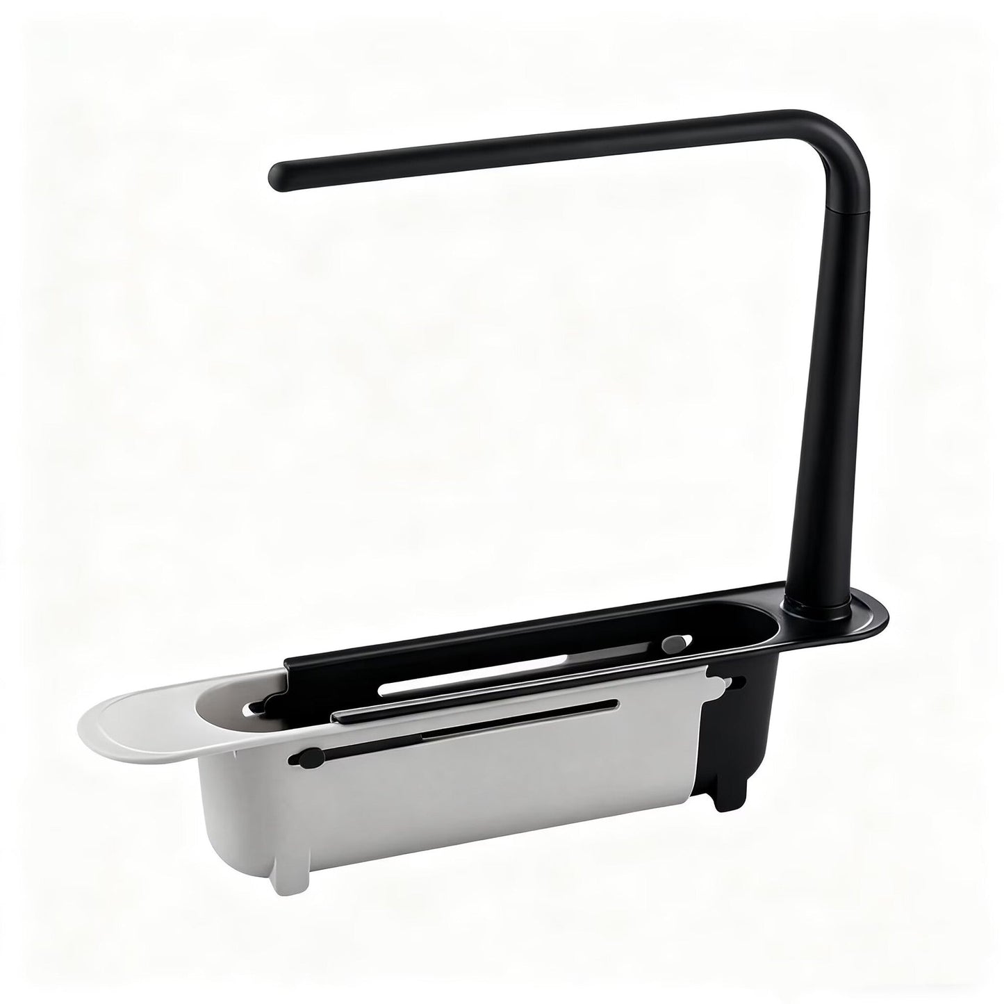 ✨ Adjustable Telescopic Sink Organizer – Drain, Dry & Declutter Any Sink Size