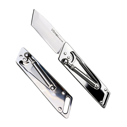 VGMAX All Stainless Steel Folding Pocket Knife