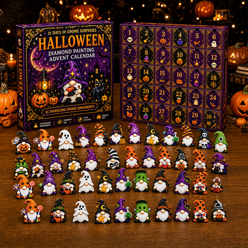 🎃✨ 31 Days of Gnome Surprises Halloween Diamond Painting Advent Calendar!!!