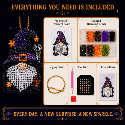 🎃✨ 31 Days of Gnome Surprises Halloween Diamond Painting Advent Calendar!!!