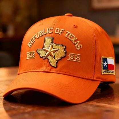 Republic of Texas Embroidered Hat, 🔥Buy 2 FREE SHIPPING