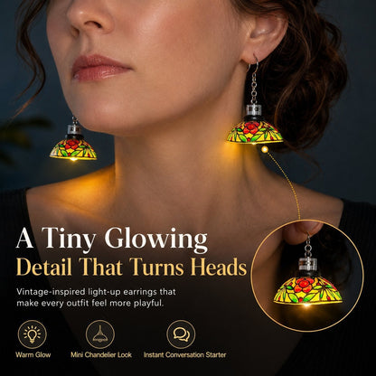 ✨ Vintage Light-Up Chandelier Earrings – Dazzling Statement Jewelry for Festivals & Parties