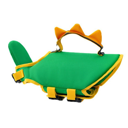 🔥LAST DAY 50% OFF🔥Dinosaur Dog Swim Float Vest with Chin Support & Rescue Handle