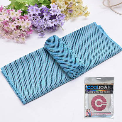 ❄️ Instant Cooling Towel – Lightweight Super Absorbent Towel for Sports, Travel & Outdoor Heat Relief