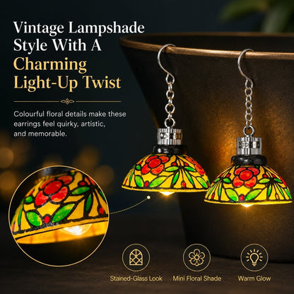 ✨ Vintage Light-Up Chandelier Earrings – Dazzling Statement Jewelry for Festivals & Parties