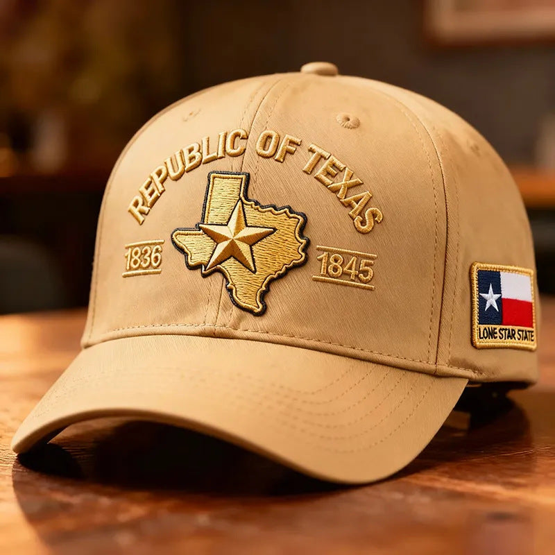 Republic of Texas Embroidered Hat, 🔥Buy 2 FREE SHIPPING