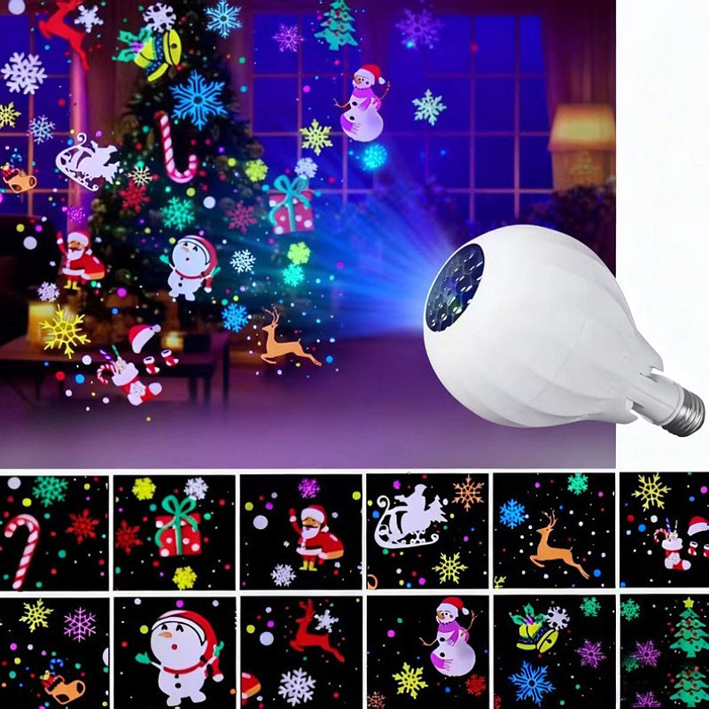 🎁2026 New Arrivals 50% OFF💥🎄 Turn Any Room Into a Christmas Wonderland! ✨ 16-Pattern Rotating Projector Bulb