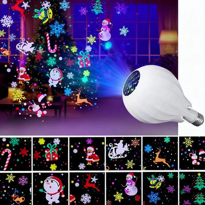 🎁2026 New Arrivals 50% OFF💥🎄 Turn Any Room Into a Christmas Wonderland! ✨ 16-Pattern Rotating Projector Bulb