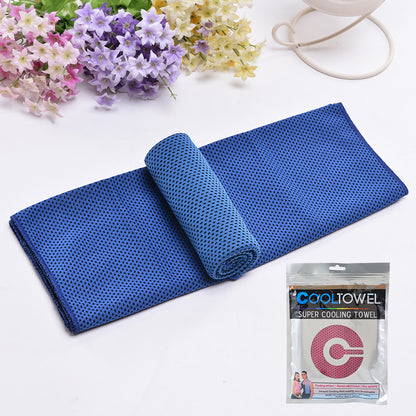 ❄️ Instant Cooling Towel – Lightweight Super Absorbent Towel for Sports, Travel & Outdoor Heat Relief