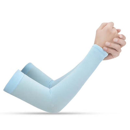 2 Pairs UV Protection Cooling Arm Sleeves for Men & Women UPF 50 Cooling Sports Sleeve Compression Sun Sleeves