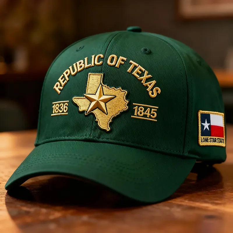 Republic of Texas Embroidered Hat, 🔥Buy 2 FREE SHIPPING
