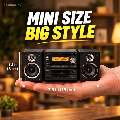 🎵📻 Mini Retro Stereo System – Classic Hi-Fi Style Desktop Collectible