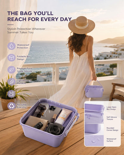 ✨🏖️Women’s Waterproof Beach Tote👜 – Foldable, Sandproof & Ready for Every Summer Adventure! 🌊☀️