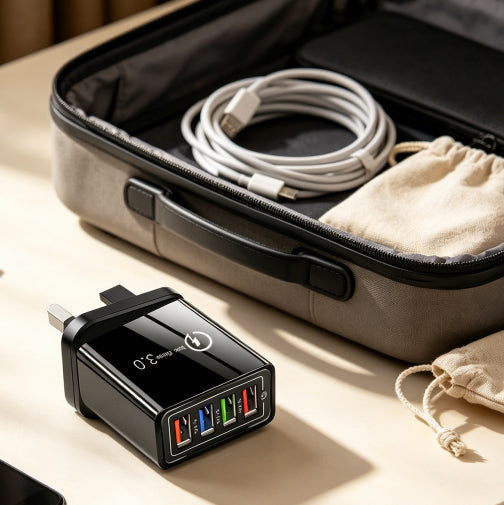 ⚡ 4-in-1 Smart Charging | One Charger. Four Devices. Zero Waiting.