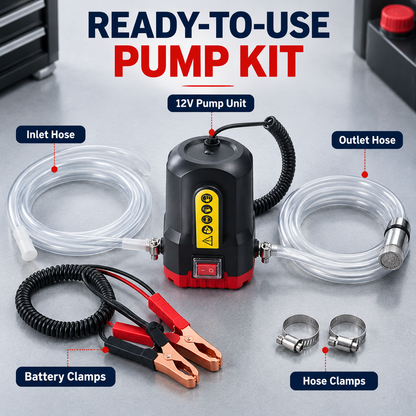 🔧 Portable 12V Electric Oil Transfer Pump Kit