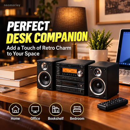 🎵📻 Mini Retro Stereo System – Classic Hi-Fi Style Desktop Collectible