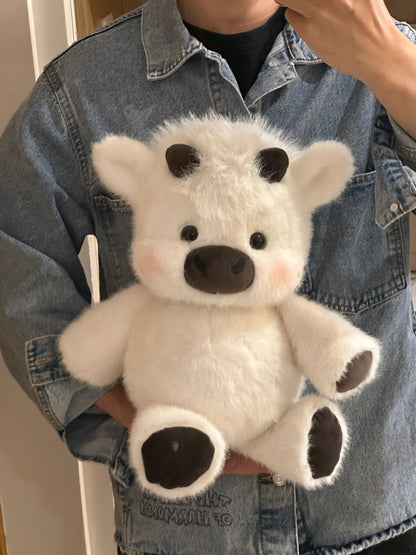 Cute Running Scottish Highland Cow Stuffed Animal