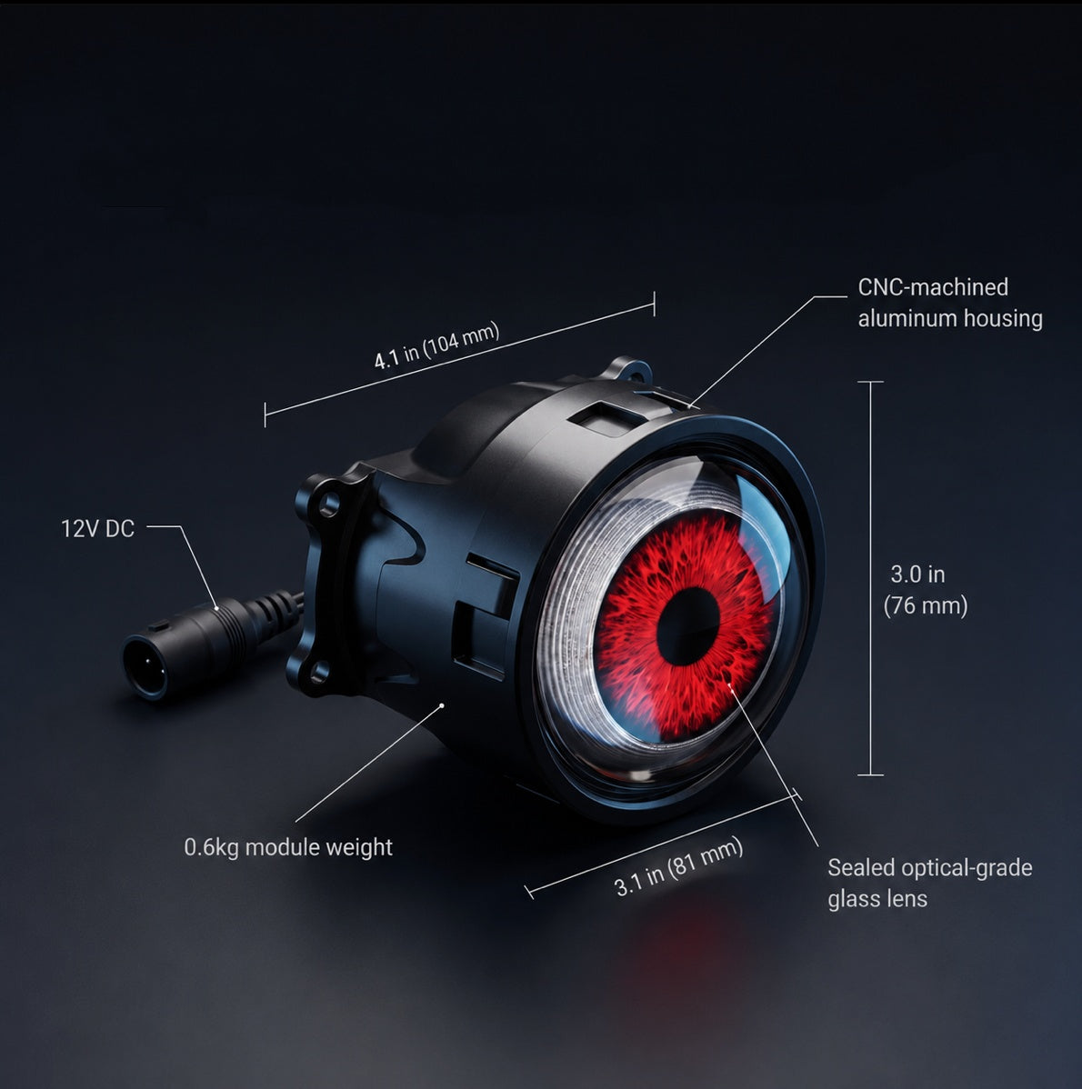 Hpsgoods™ Demon Eye LED Headlight Kit
