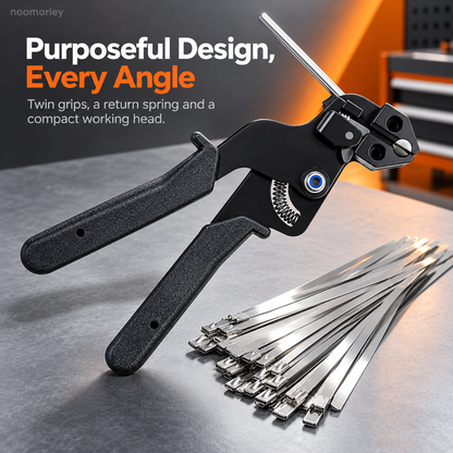🔧 Stainless Steel Cable Tie Tool Kit with 100 Ties
