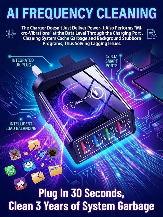 The Charger Big Tech Hates | 4-Port Quick Charge 3.0 + AI Performance Boost