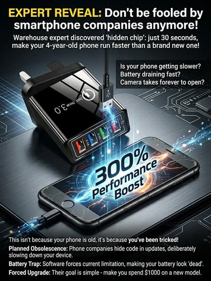 The Charger Big Tech Hates | 4-Port Quick Charge 3.0 + AI Performance Boost