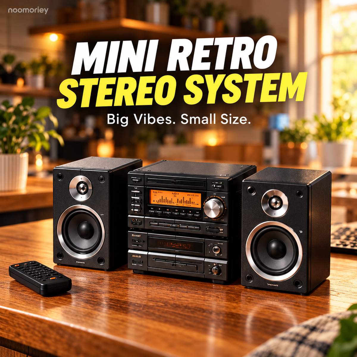 🎵📻 Mini Retro Stereo System – Classic Hi-Fi Style Desktop Collectible
