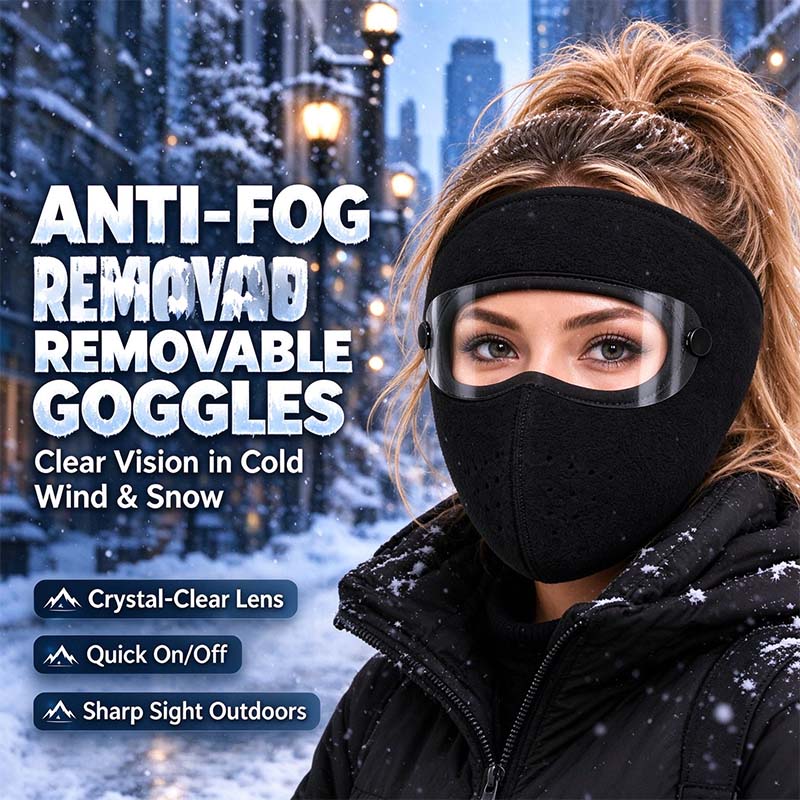 ❄💝Winter warm fleece windproof high-definition goggles