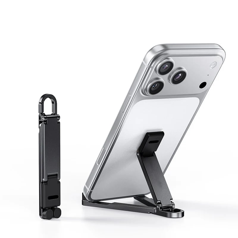 💯🔥HOT SALE 50% OFF🎁📱Mini Aluminum Phone Stand Keychain Foldable Desktop Holder – Small Gadget, Big Convenience✨