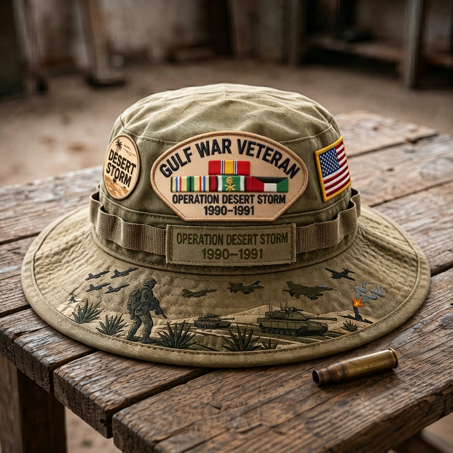 🇺🇸 Last Day Promo: 50% OFF 🎖️ - Gulf War Veteran Desert Storm Tribute Boonie Hat