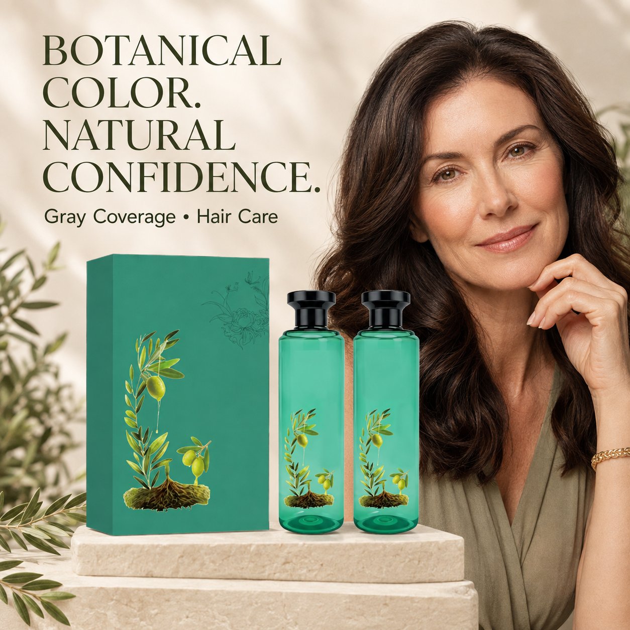 Long-Lasting Botanical Essential Oil Hair Dye