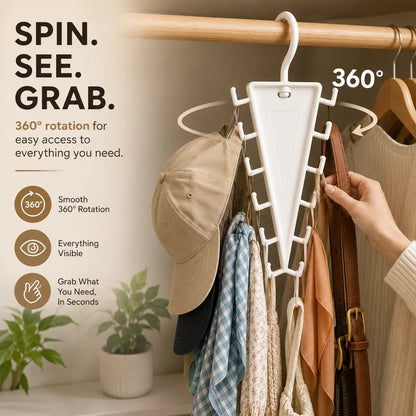 👚 12-Hook Vertical Closet Organizer | Space-Saving Storage