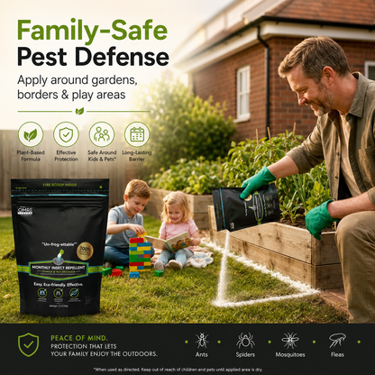 🔥 Natural Pest Control Powder for Home & Garden – Plant-Based Barrier for Ants, Roaches, Spiders & Fleas